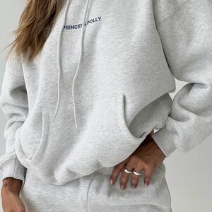 Princess Polly Heather Gray Pullover Hoodie